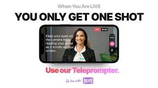 First Online Teleprompter to Stream LIVE!