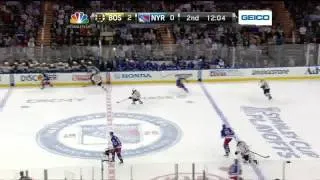 Torey Krug slapshot goal 2-0 May 23 2013 Boston Bruins vs NY Rangers NHL Hockey.