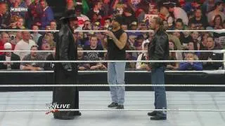 WWE Raw 3/28/11  Undertaker & Triple H Face to Face (HBK Return) Part 1 (HD)