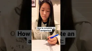 How to Complete an Assignment