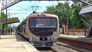 Brand New Unique color Beml Emu Local Train Smoothly Arrived & Departs Balagarh Station