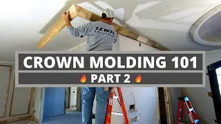 Crown Molding Installation Tricks - Part 2 - Make it easy...