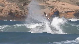 Kitesurfing in the waves of Prasonisi (Rhodos - Greece) My best place to be in summer!