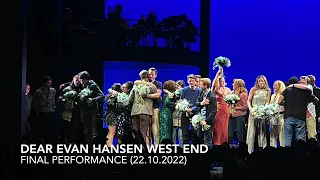 Dear Evan Hansen West End closing night Act 2 (22.10.2022)