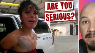 Girl Tries Walking Away From Stop, Ends Badly - Reaction