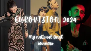 eurovision 2024 - my personal national final winners