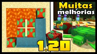 MINECRAFT 1.20 - NOVA ATUALIZAÇÃO PARA A BEDROCK! EVOLUÇÃO DOS RECURSOS!