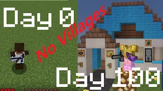 Minecraft Superflat 100 days but ... THERE ARE NO VILLAGES (structureless superflat)