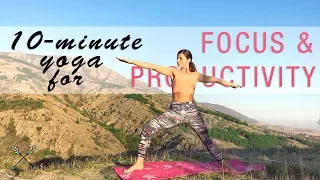 Yoga for Focus & Productivity ☀ 10-minute easy yoga practice