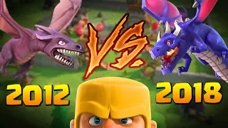 Playing Clash of Clans in 2012 Vs 2018 - What's Changed? | Old CoC Vs New CoC | History of CoC