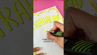 Ideia para Capa de Trabalho de Escola!! 🧡