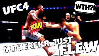 UFC4 INSANE KNOCKOUT Nate Diaz vs Max Holloway GLITCH