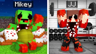 Fat Evil Mikey and STRONG Scary JJ Survival Battle in Minecraft ! - Maizen