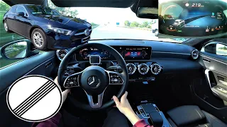 2019 Mercedes-Benz A180 4K POV DRIVE | Top Speed German Autobahn