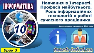 10 клас. Навчання в Інтернеті.