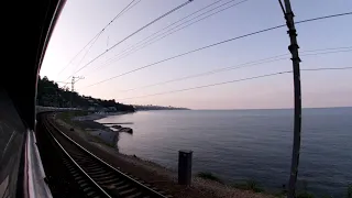 Travel by train along the Black Sea: Loo — Sochi — Adler