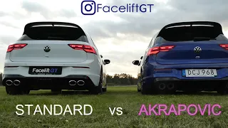 Standard vs Akrapovic Exhaust MK8R *SOUND ON*