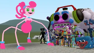 NEW MOMMY LONG LEGS POPPY PLAYTIME 2 VS ALL FNAF 1-9 SECURITY BREACH AND HUGGY WUGGYS In Garry's Mod