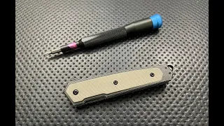 How to disassemble and maintain the CRKT Cinco Pocketknife