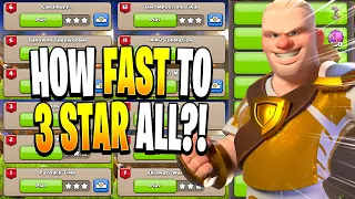 How Fast Can I 3 Star All 12 of Haaland's Challenges? (Clash of Clans)