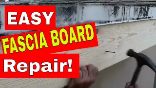 ROOF FASCIA BOARD --- How to Repair or Replace Rotten Wood in a Few Easy Steps