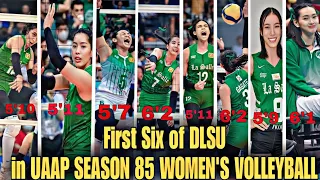 STARTING FIRST SIX OF DLSU LADY SPIKERS in UAPP SEASON 86 WOMEN'S VOLLEYBALL?