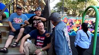 NYC Graffiti Hall Of Fame yesterday 2023 (full episode is on my Paetron )