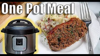 Instant Pot Meatloaf with Mashed Potatoes