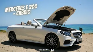 MERCEDES E200 CABRIO  - OPIS MODELU, PRAKTYCZNY TEST I RECENZJA,