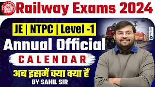 RAILWAY Calendar 2024 | RRB Calendar 2024 | RRB Exam Calendar 2024 | Railway Exam Calendar Sahil Sir