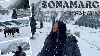 Snowfall in SONAMARG - Most beautiful place in India | Kashmir in Winters | Activities Prices | EP2