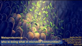 ARC Seminar Series: Metaproteomics - Who is doing what in microbial communities?