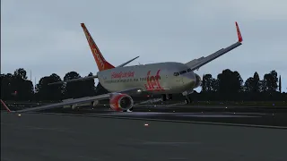 CRAZY CROSSWIND LANDINGS AT MANCHESTER!! SEVERAL ABORTED LANDINGS!! XPlane 11