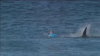 Le surfeur Mick Fanning attaqué par un requin en pleine compétition