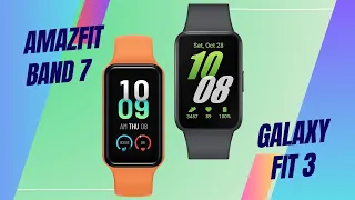 Amazfit Band 7 Vs Galaxy Fit 3