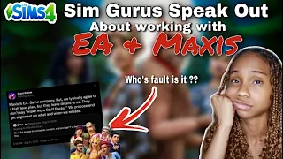 SIM GURUS Speak out about working with EA & Maxis for The Sims 4 ! 😳