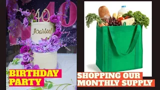 EP89: WE WENT TO A BIRTHDAY PARTY + SHOPPING OUR MONTHLY SUPPLY|  WarayTess