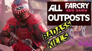 FAR CRY NEW DAWN - All Outposts Liberations - Badass Quick Kills | [REUPLOAD / Better Image Quality]