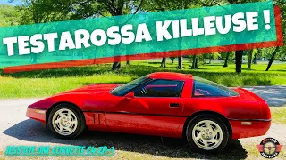 CORVETTE C4 ZR-1, UNE TESTAROSSA KILLEUSE !