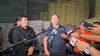 BOC, ilang mambabatas, nag-inspeksyon sa mga rice warehouse sa Bulacan