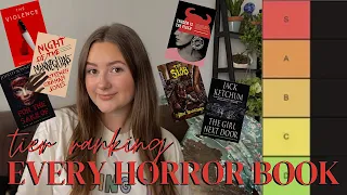 TIER RANKING EVERY HORROR BOOK I'VE EVER READ | 70 horror book recommendations 2022