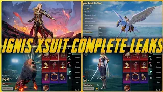 Bgmi New Xsuit Leaks | Ignis X-Suit Complete Leaks | Amr Upgrade Skin | Lion Companion | 3.1 Update