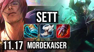 SETT vs MORDEKAISER (TOP) | 10/0/5, 70% winrate, Legendary | KR Master | v11.17