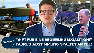 DEUTSCHLAND: "Bundestag der unterschiedlichen Mehrheiten!" Streit um Taurus spaltet Ampel