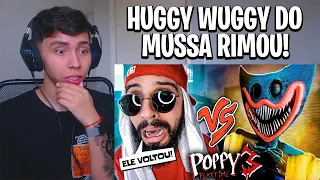 REACT Nightmare Huggy Wuggy (Poppy Playtime 3) Vs. Mussa - Batalha com Games