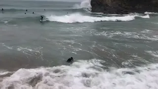 Winter Surfing in Newquay, Cornwall, UK