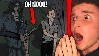 Reacting to TRUE SCARY ANIMATED STORIES.. (Don't Watch At Night)