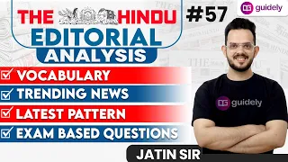 The Hindu Editorial | Editorial Analysis | Vocabulary/Trending News/Latest Pattern |by Jatin Sir#57