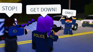 Fake Cops Starts A Shootout And A Police Chase! They Stole A Money Van! (Roblox)