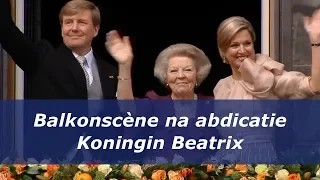 Balkonscène na abdicatie Koningin Beatrix (2013)